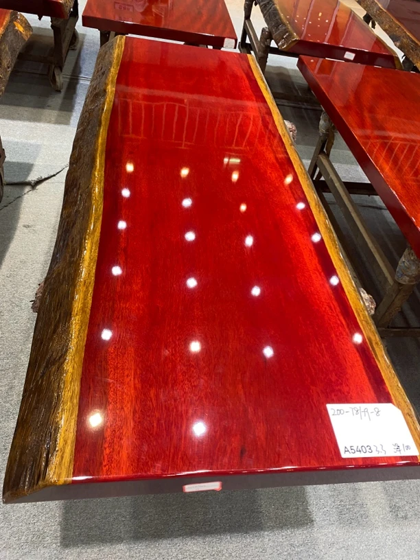 3非洲进口原木实木大板桌