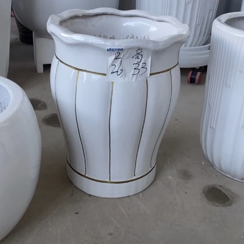 低腰花口白金南瓜中号 口26/33