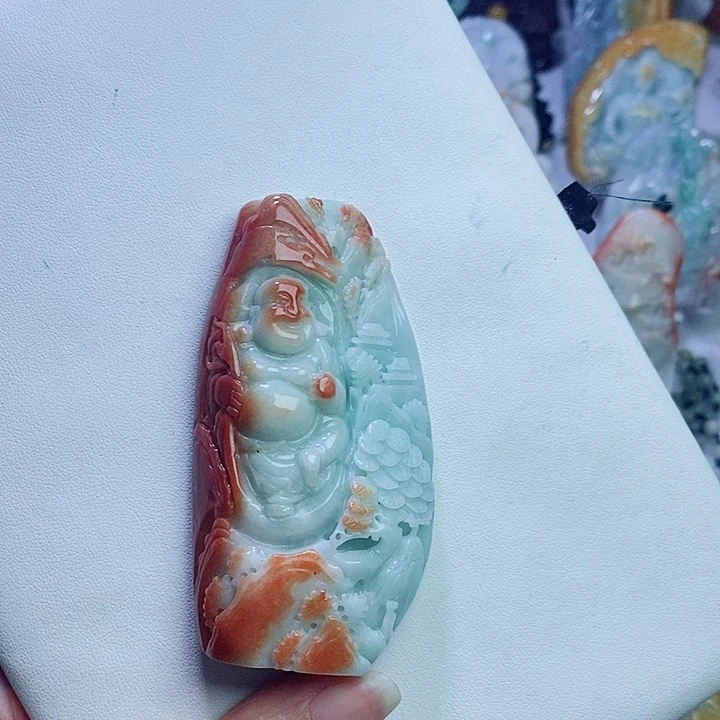 翡翠挂件未镶嵌佛