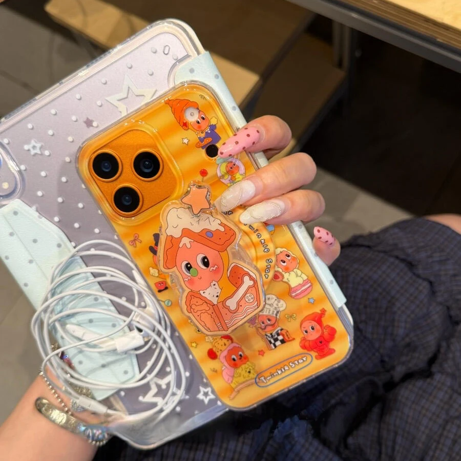 ins风条纹星星人适用苹果17promax手机壳16pro保护套15磁吸14/13