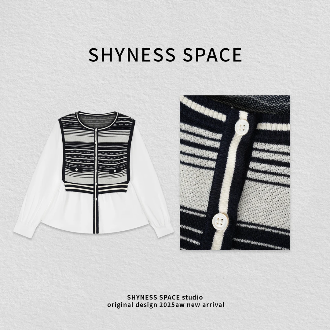 时尚拼接衬衫时尚海妖风工装风千金风甜辣千金风HB867