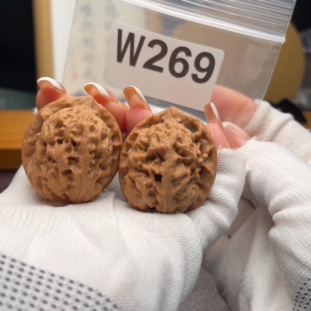 文玩核桃把件36合欢w 269