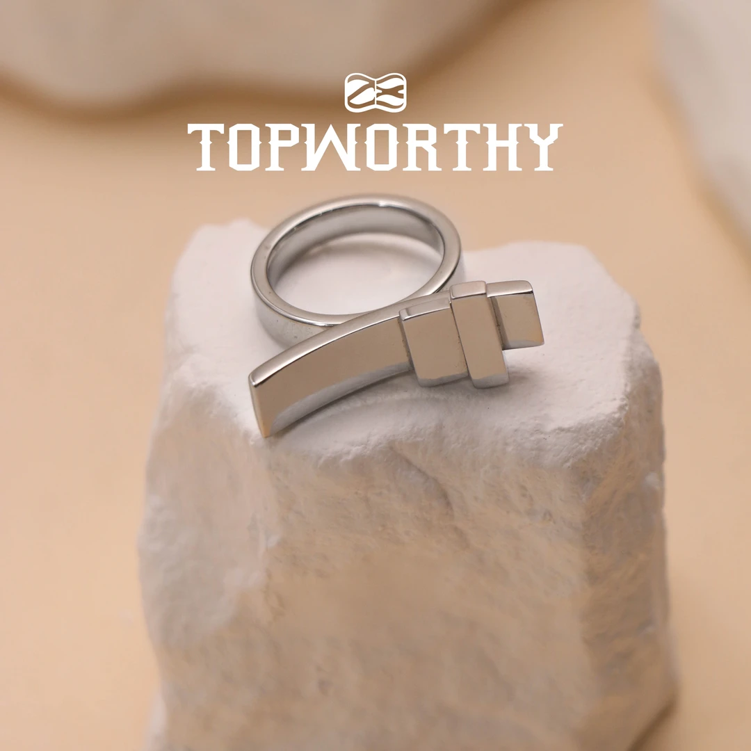 钛钢戒指 【棉被】原创中性风设计戒指 高品质小众气质重工冷淡风