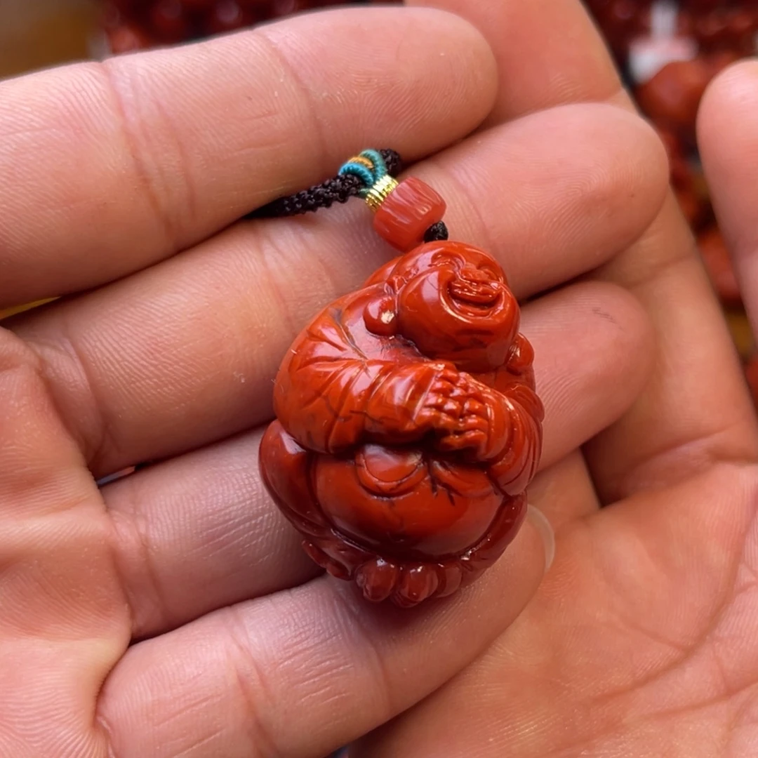 蕾***6南红玛瑙未镶嵌川料精工佛公