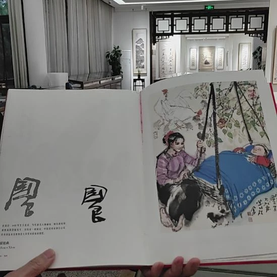 书法史老师国良亲签 鸡年展画册