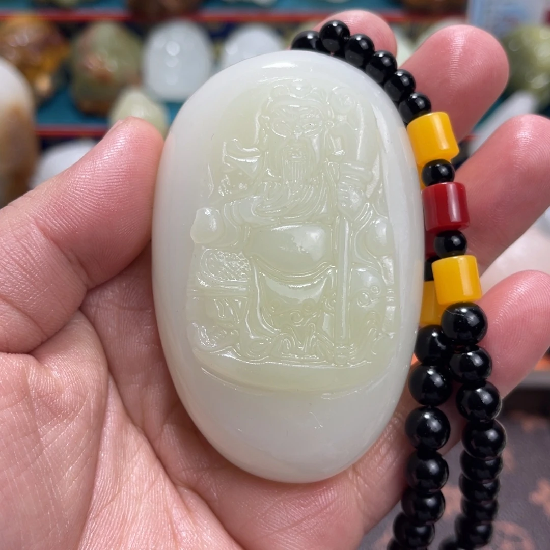 石材石材方解石手把件不退换