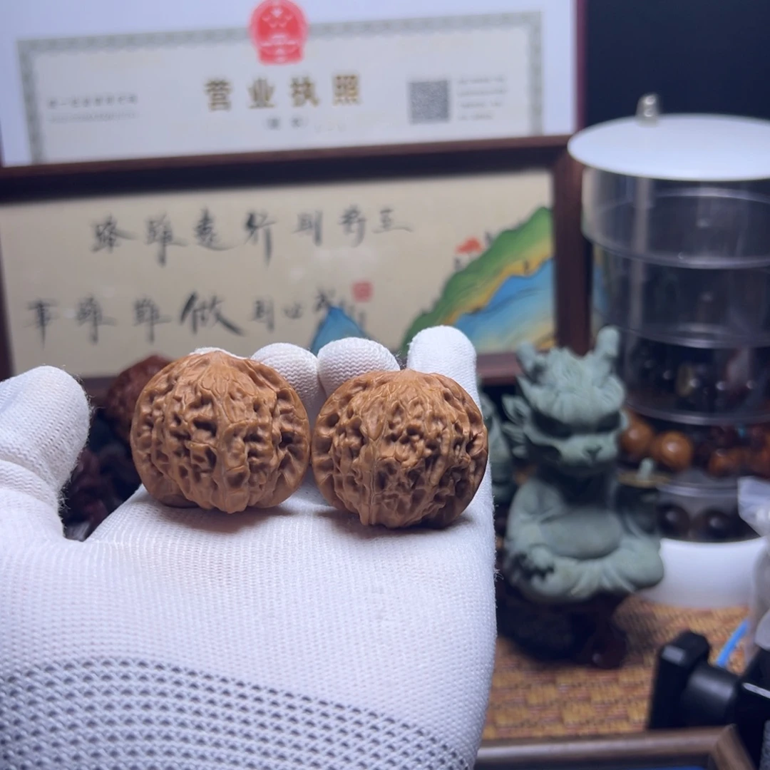 文玩核桃把件房山磨盘