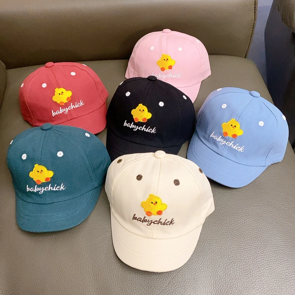 3-6-12个月婴儿男宝女宝韩版可爱短檐鸭舌帽子洋气百搭遮阳太阳帽