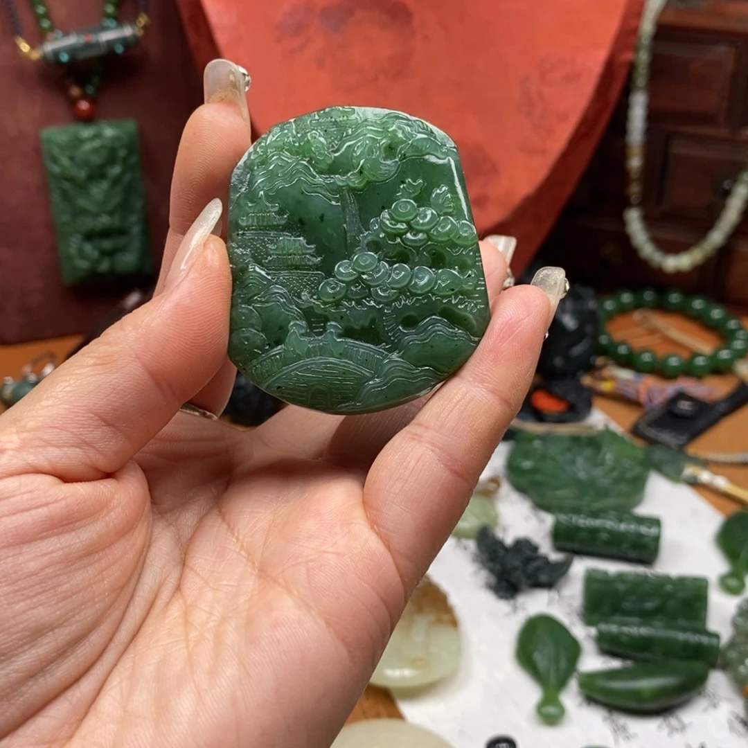 和田玉未镶嵌颈饰