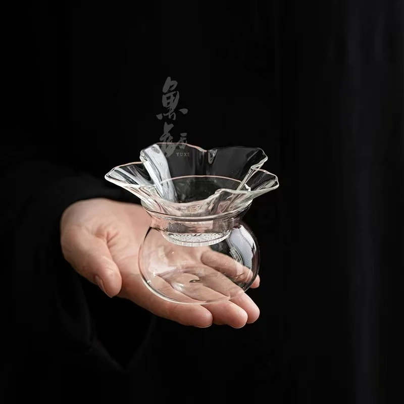 逐梦茶稻桃花茶漏网红轻奢复古家用创意个性茶道手工欧式滤网