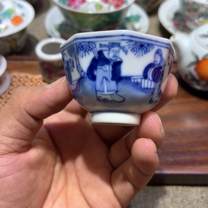 纯手绘精品盖碗杯