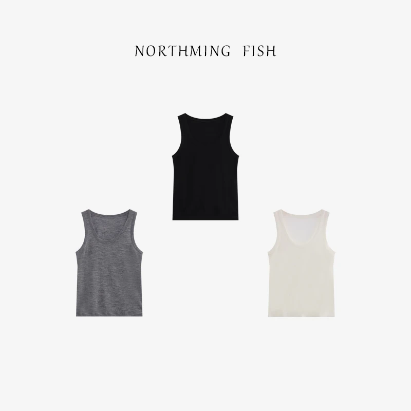NORTHMING FISH「扬子纱」100美丽诺羊毛 精纺亲肤百搭弹力背心