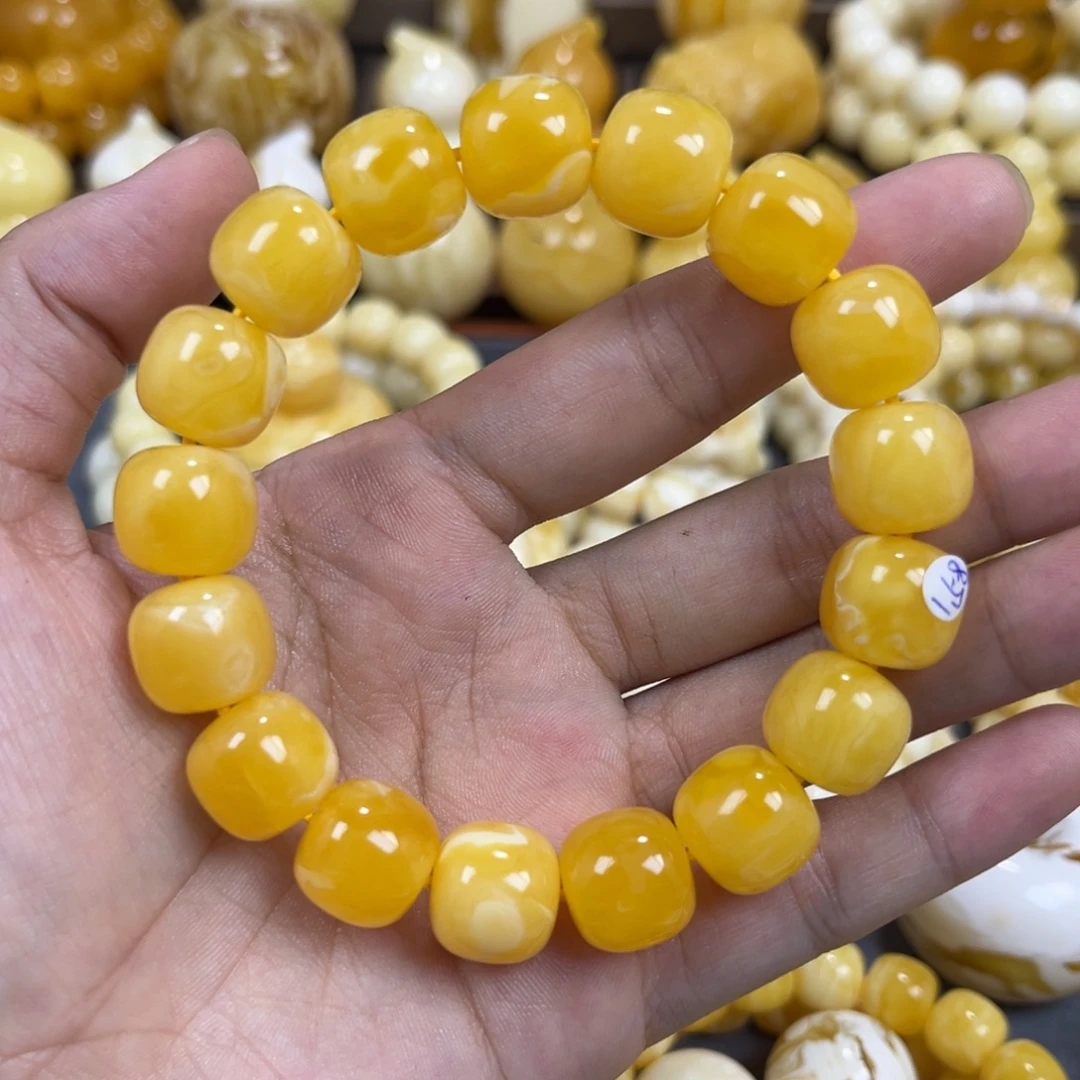 手串琥珀未镶嵌同料13.3mm