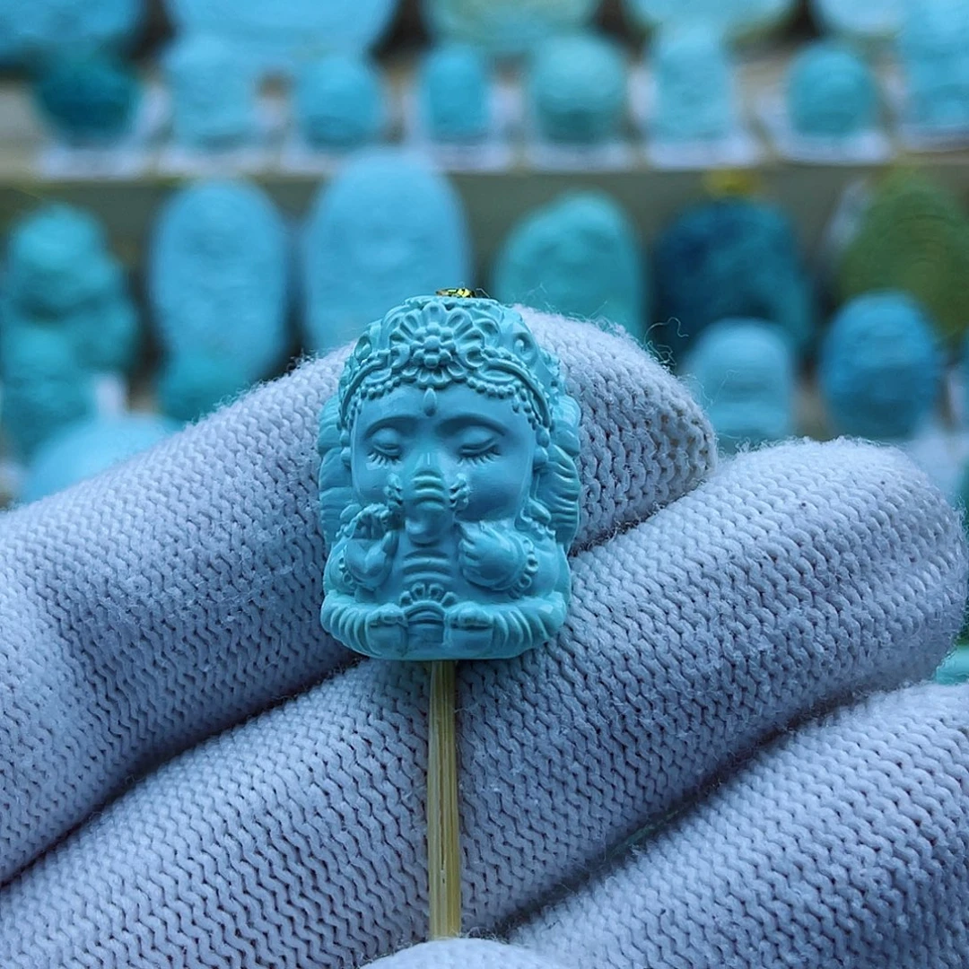 未镶嵌绿松石珠宝奇石