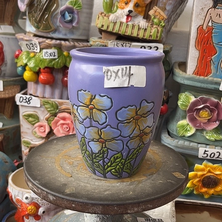 粗陶材质多肉花盆