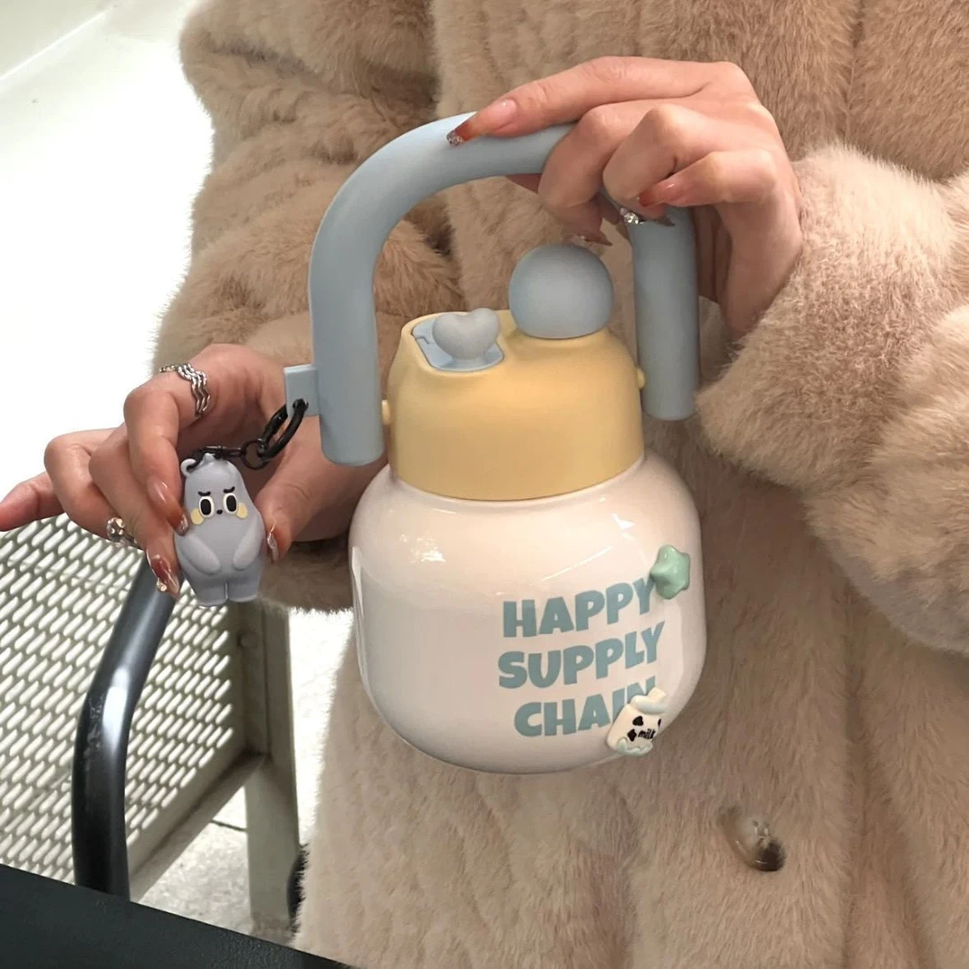 水杯2025新款高颜值ins大容量便携耐高温学生专用水壶吸管杯子gh