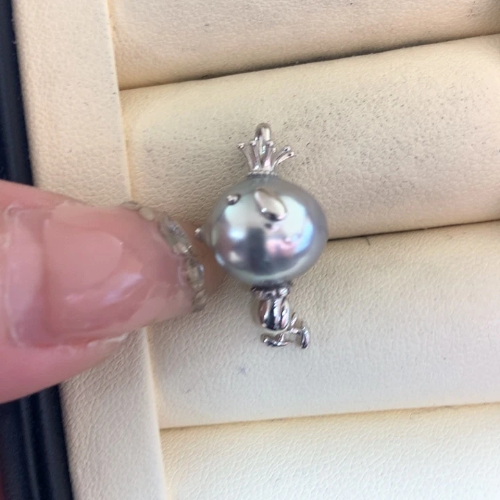 颈饰银S925镶嵌海水珍珠