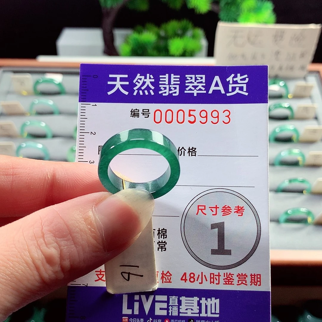 翡翠戒指未镶嵌16号