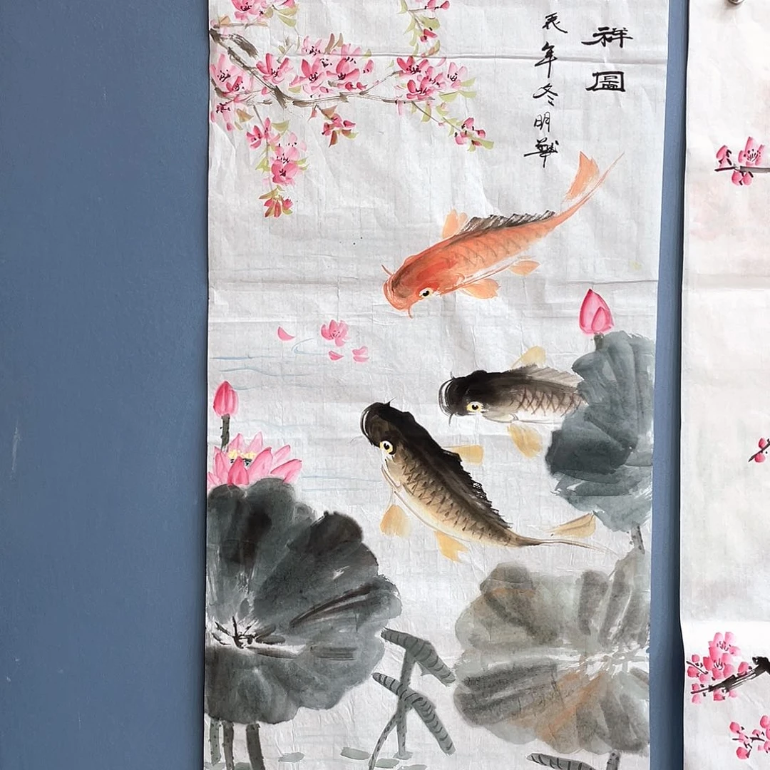 国画国画 明华老师真人手绘