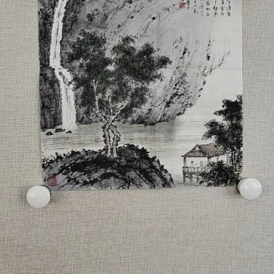 国画杨天颐山水原作