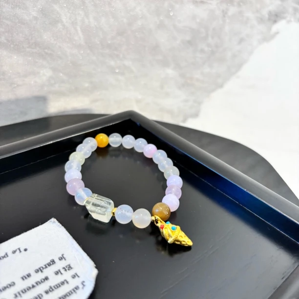 铜合金仿水晶手镯 铜合金仿水晶手链 冰淇淋ZZ手链SL2021