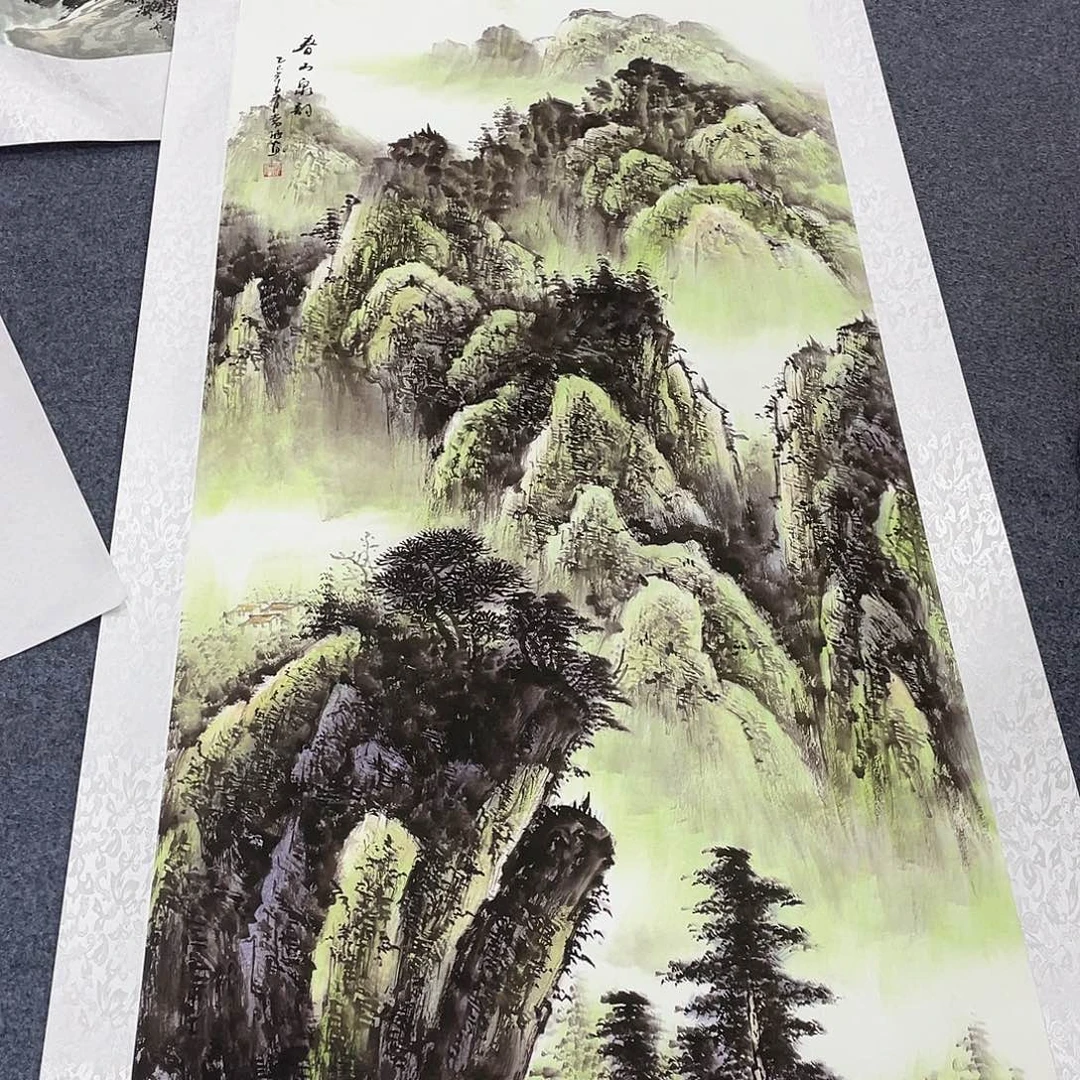 国画作品小姐姐放漏…