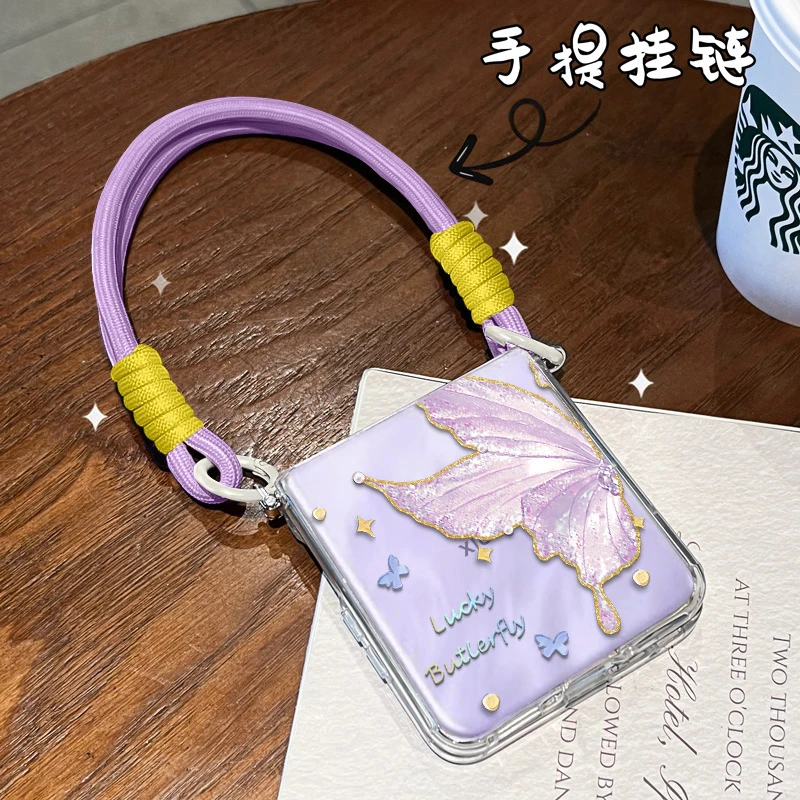 油画熊适用于小米MIXFlip2手机壳高颜值mixflip硅胶小众可爱蝴蝶