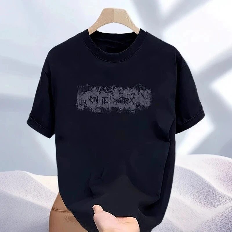 仓石一树美式痞帅休闲短袖T恤男士夏季潮牌街头宽松圆领上衣服