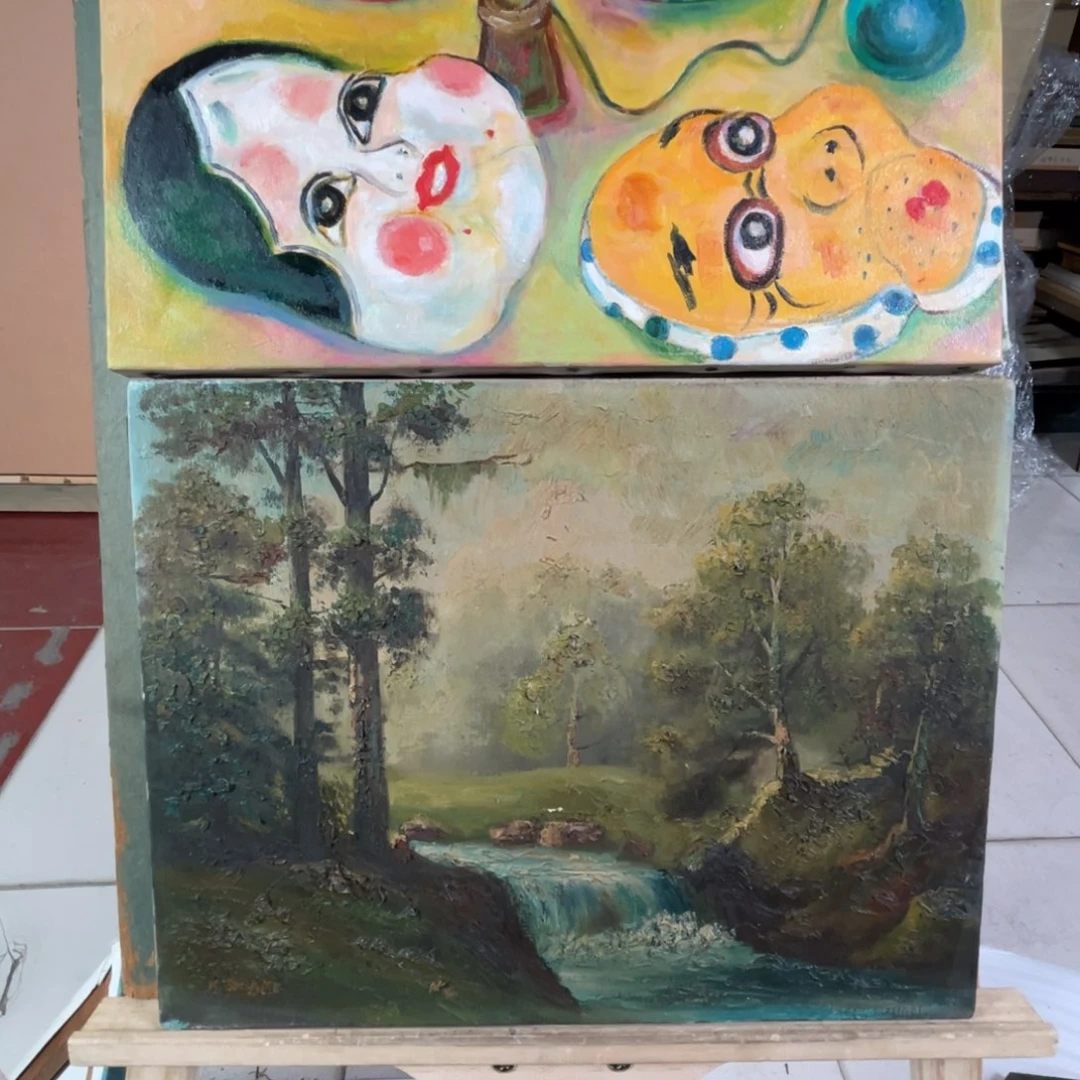 埃***克中古框画不退不换有瑕疵