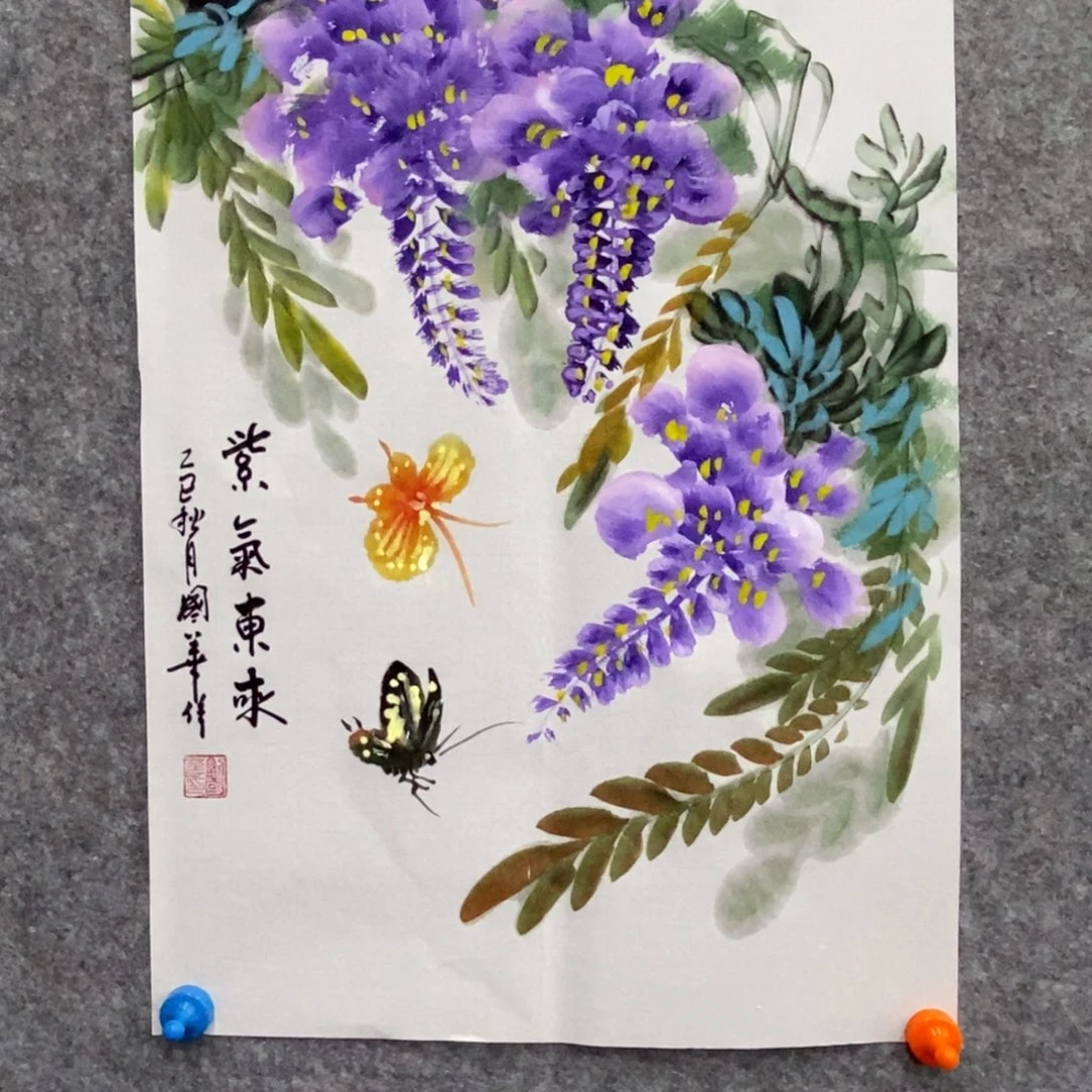 国画刘国华手绘作品1111