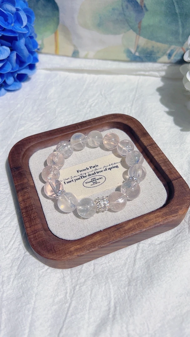 【清如许】天然水晶时尚女士手串百搭文艺精致手串