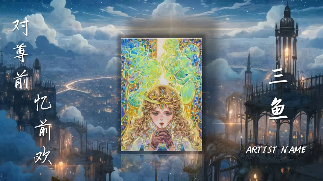 馨馨直播间《对尊前，忆前欢》系列画