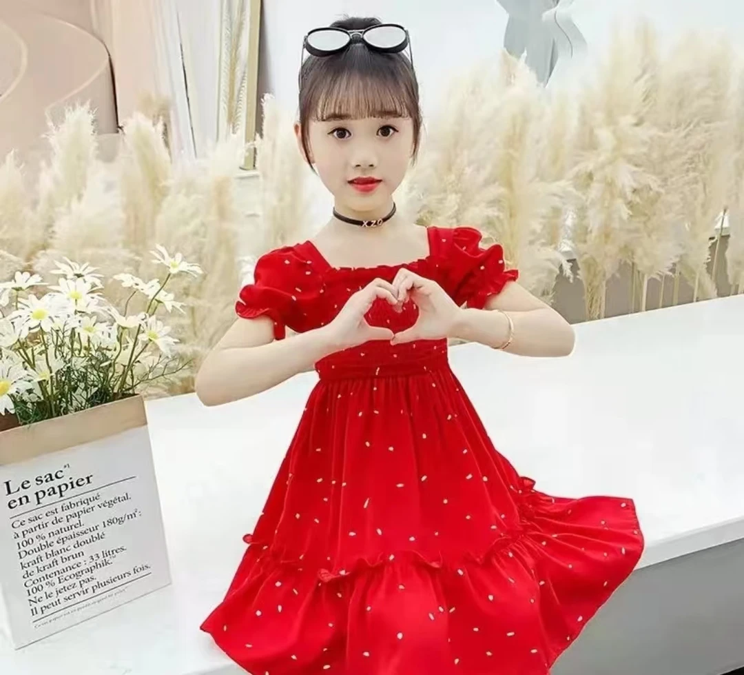 女童公主裙2025新款超洋气小女孩裙子夏装儿童裙网红中大童连衣裙