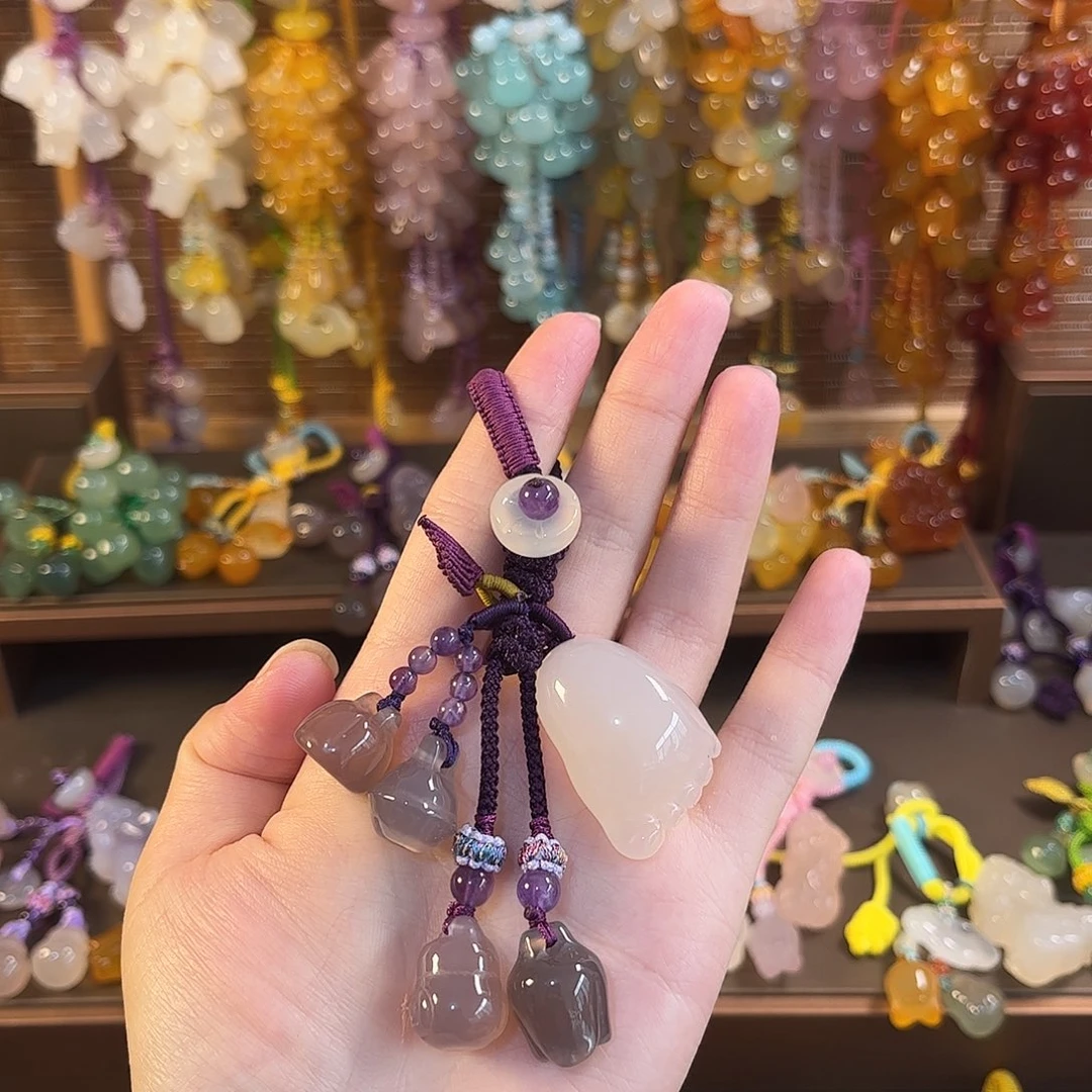 玛瑙/玉髓未镶嵌车挂