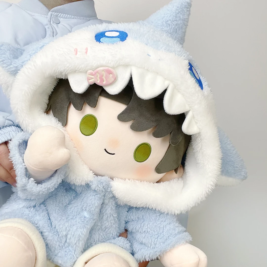 元气萌想原创鲨鲨pp外套40cm娃衣棉花娃娃衣服