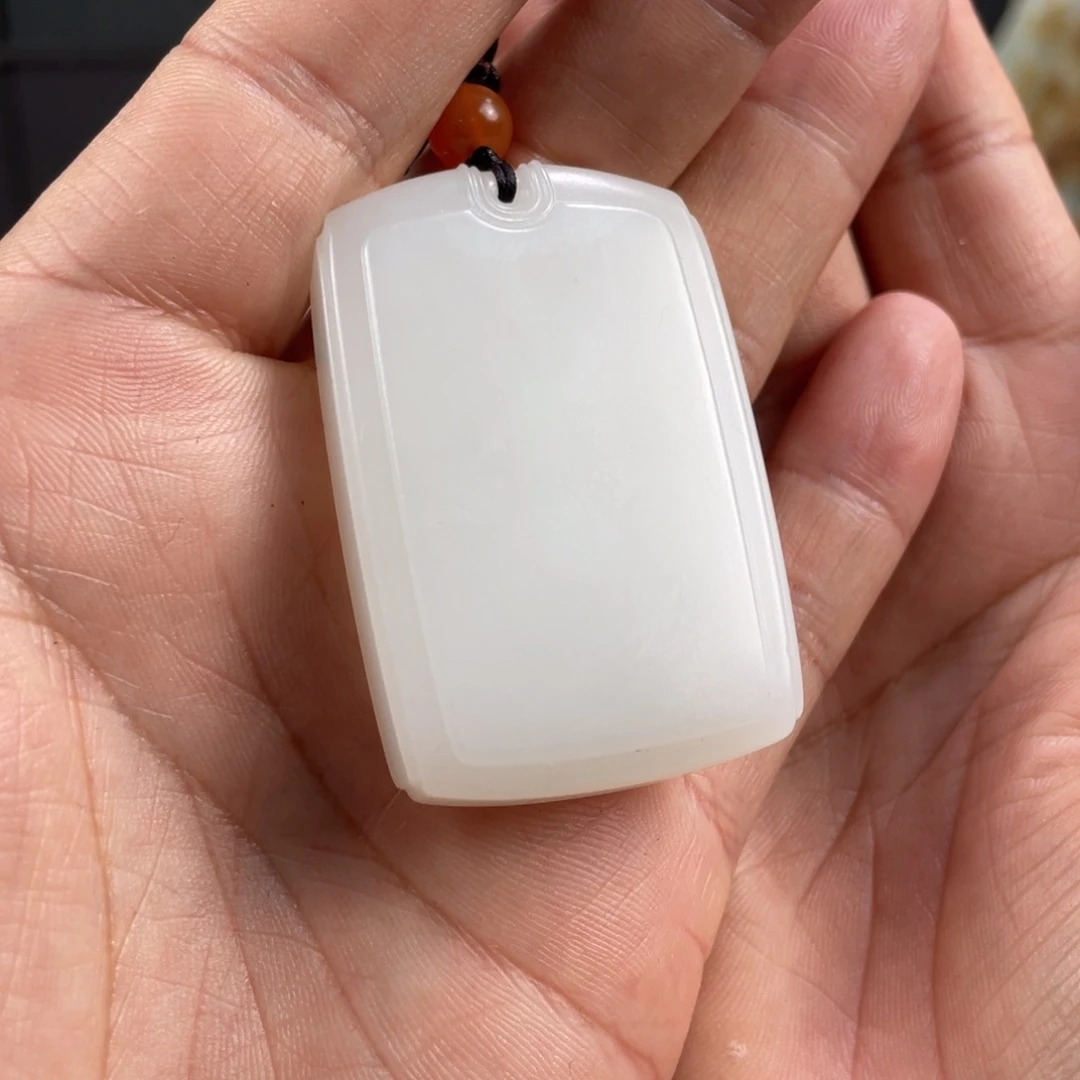 桥***梁和田玉未镶嵌把件