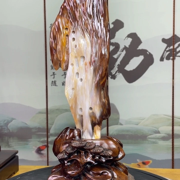 硅化玉未镶嵌珠宝奇石高43