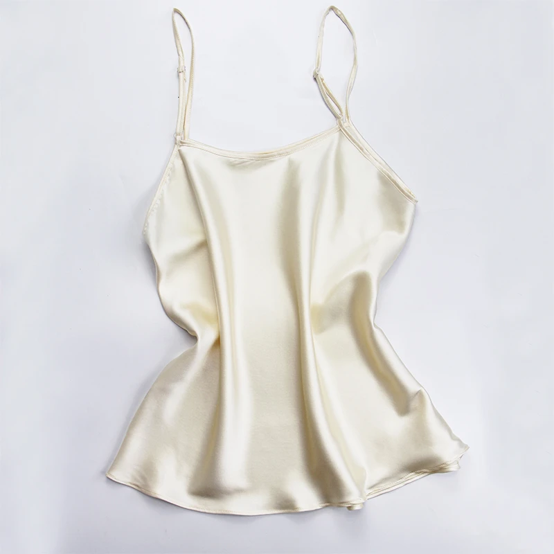 百分百桑蚕丝新中式背心百搭女吊带背心极简风真丝美背内搭凉爽