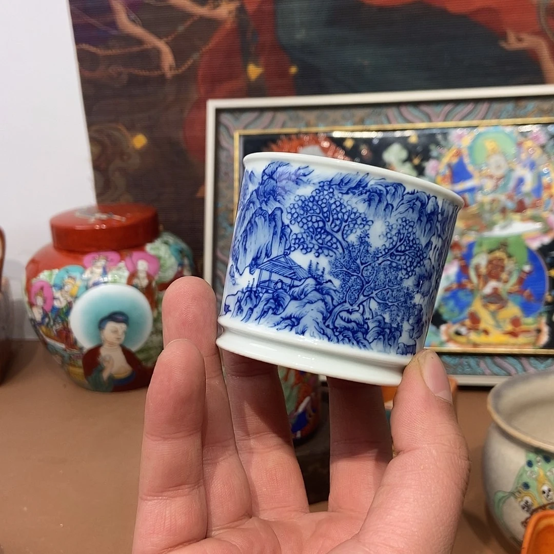 手工制作的一款青花