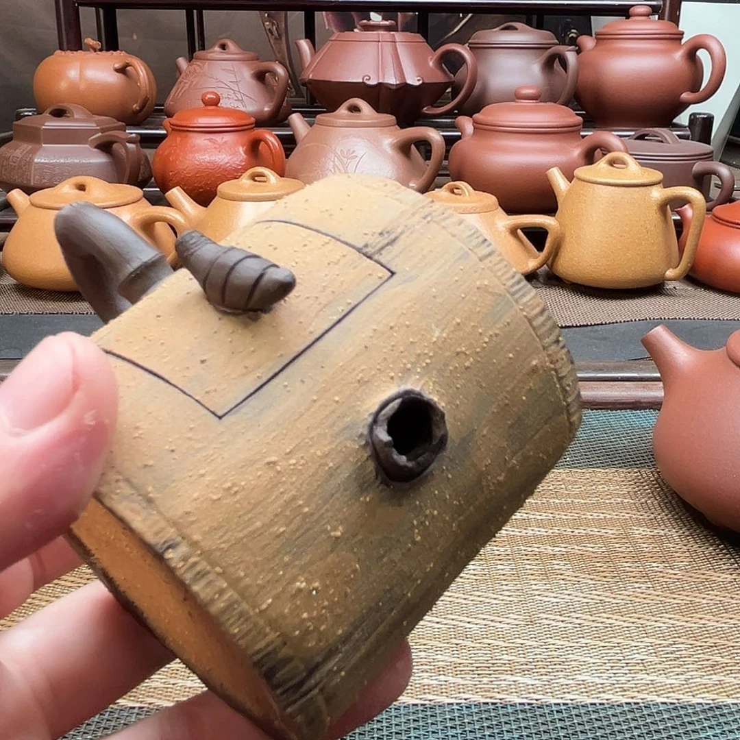 我***兵茶壶紫砂原矿紫砂