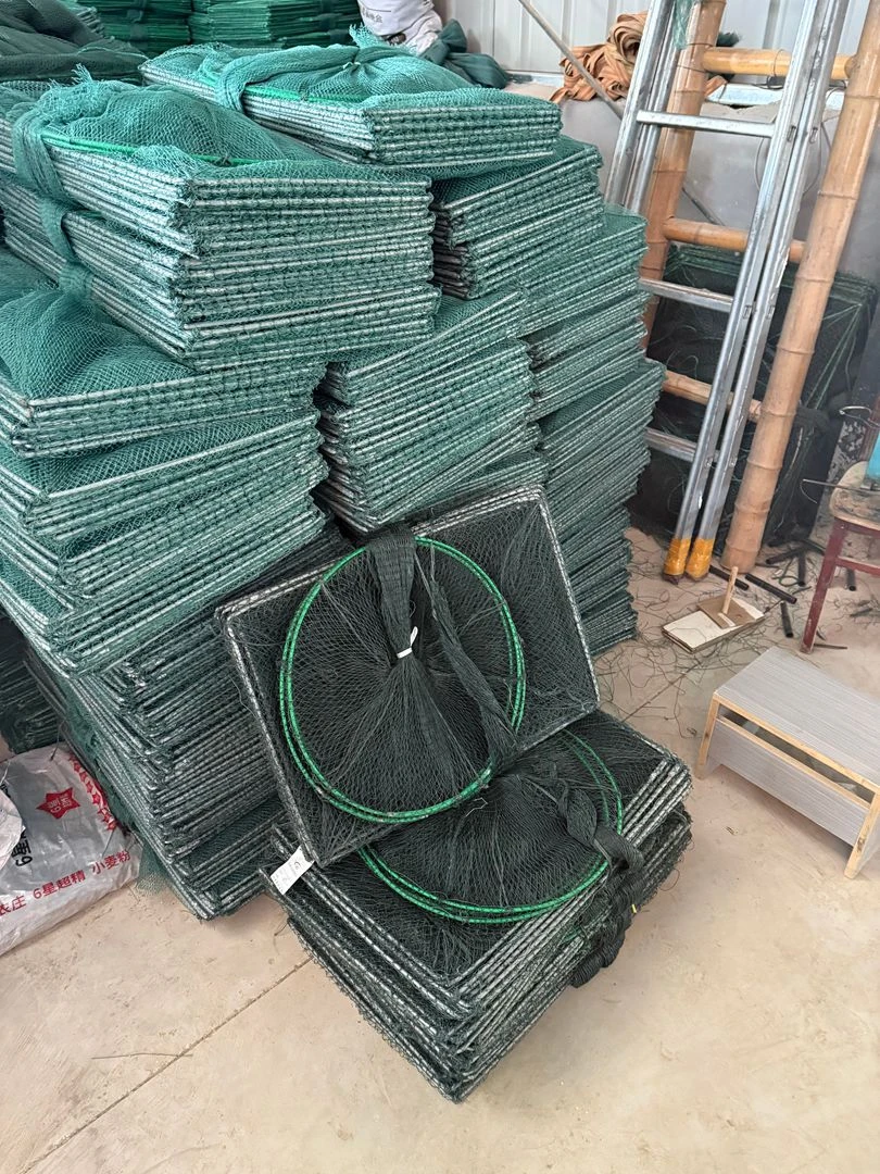 40高60宽加大框架渔网鱼笼虾笼折叠笼螃蟹笼有结笼子