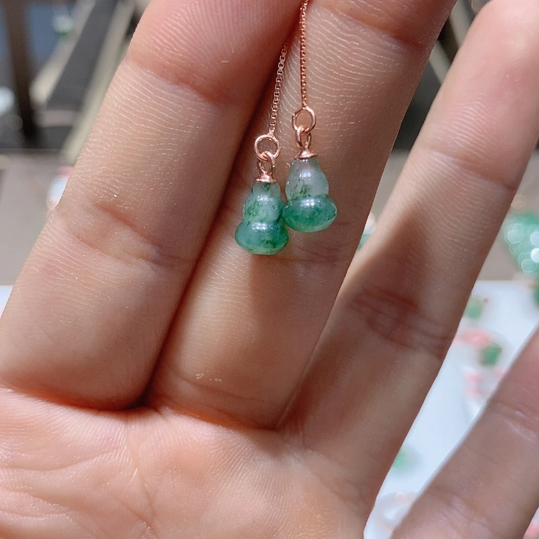 独山玉银S925镶嵌吊坠