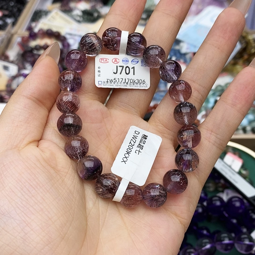 水晶手链未镶嵌J701 超七 10m+