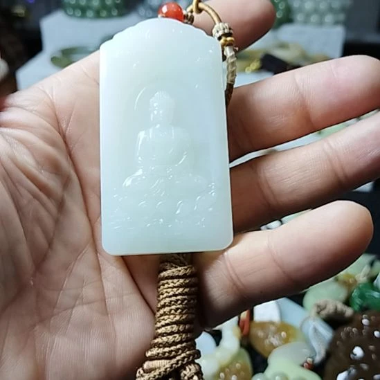和田玉未镶嵌吊坠(不含链)