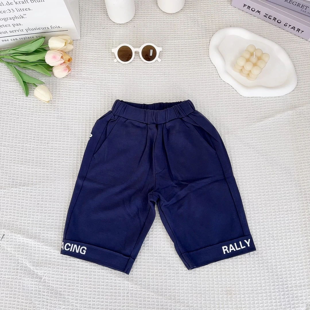 男童夏季棉氨简约百搭休闲中裤798