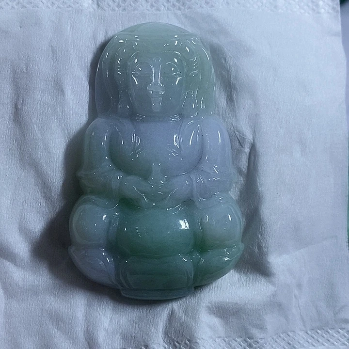 翡翠未镶嵌颈饰天然翡翠观音