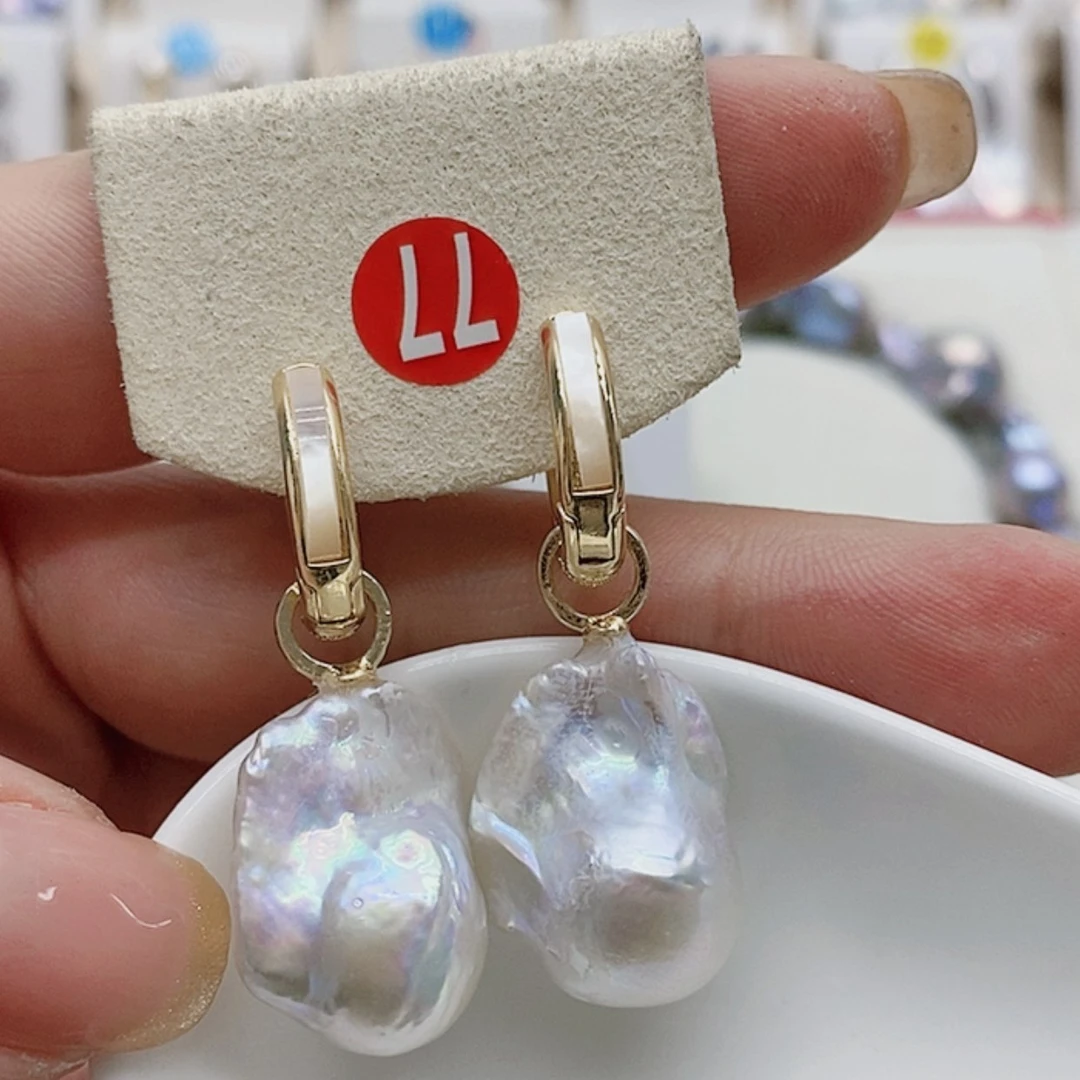 【闪购商品】淡水珍珠耳饰银S925镶嵌