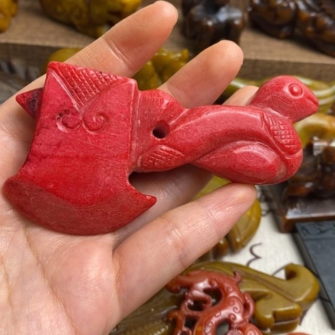 蛇纹石玉未镶嵌颈饰59