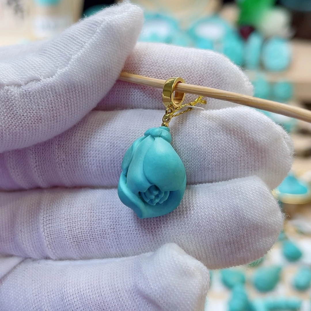 未镶嵌绿松石珠宝奇石