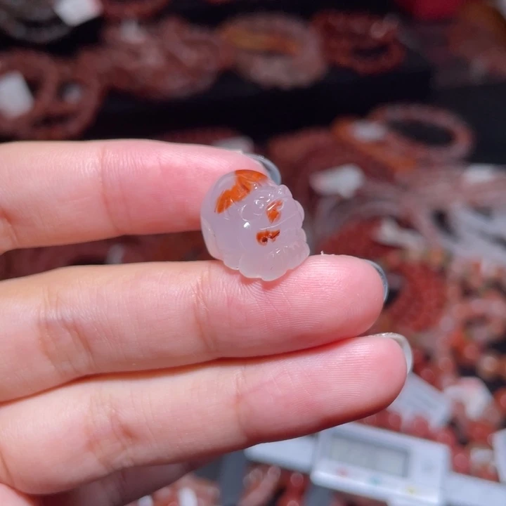 南红玛瑙未镶嵌貔貅263打孔备注